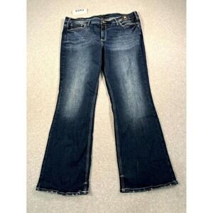 Silver Jeans Suki Bootcut Jeans Womens 20x33 Blue Denim Cotton Stretch Mid Rise